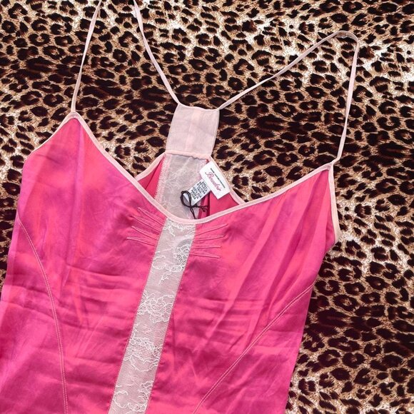vintage silk hot pink cami - Picture 2 of 7